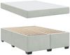 vidaXL Bettrahmen mit Matratze Hellgrau 140 x 200 cm Stoff 3399290 Bild 4