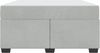 vidaXL Bettrahmen mit Matratze Hellgrau 140 x 200 cm Stoff 3399290 Bild 5