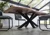Baumtisch Mango 200x100x77 natur lackiert / Kreuzgestell anthrazit matt FREEFORM 5 Bild 3
