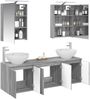 vidaXL Badezimmerschrank-Set 5 pcs Grau Sonoma Holzwerkstoff 3406476 Bild 3