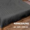Tagesdecke XXL (220x240 cm) mit wattierter Zwischenlage (Anthrazit) Bettüberwurf - ÖKO-Tex 100, Sommerdecke gesteppt - Steppdecke, Wendedecke Bild 2