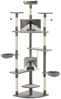 vidaXL Katzen-Kratzbaum mit Sisal-Kratzsäulen 203 cm Grau und Weiß 170529 Bild 2