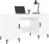 vidaXL Schreibtisch Hochglanz-Weiß 140x50x75 cm Holzwerkstoff 829550 Bild 3