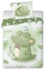 Baby Bettwäsche Set mit Krokodil 2 tlg. 100x135 cm 100% Baumwolle Bild 3