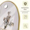 SONGMICS Ganzkörperspiegel, 150 x 40 cm, gewölbter Standspiegel, Rahmen aus Aluminiumlegierung, Hartglas, für Schlafzimmer, Wohnzimmer, Garderobe, blassgold Bild 4