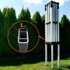 Profi-Faltpavillon sturmfest 2x3m ALU EXCLUSIVE (3 Wände) - mit 3 Wänden - Orange Bild 2