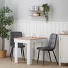 Esszimmerstuhl 2er-Set Grau Samt Esszimmerstühle Polsterstühle Modern Bild 2
