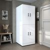 Roomart Waschmaschinenumbauschrank DORA Waschmaschinenschrank 70 cm, Soft-Close, 130 kg, in 4 Farben (Waschmaschinenschrank DORA für Trockner & Waschmaschine in 5 Farben) Soft-Close, Vollauszug, 130 kg, 2 Größen, 5 Farben, Wandbefestigung Bild 2