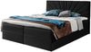 99rooms Lazzaro Boxspringbett Strukturstoff INARI Schwarz 120x200 cm Bild 5