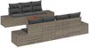 vidaXL Gartensofa-set mit Speicher 8 pcs Grau Poly-Rattan 3356585 Bild 2