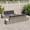 vidaXL Gartensofa-set mit Speicher 8 pcs Grau Poly-Rattan 3356585 Bild 3
