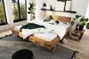 Massivholzbett >Kreta< 200x200 cm in Wildeiche, Massivholz - 217x90x217cm (BxHxT) Bild 2