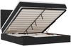 vidaXL Ottoman-Bett mit Matratzen Schwarz 200x200 cm Stoff 3313267 Bild 2