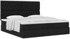 vidaXL Ottoman-Bett mit Matratzen Schwarz 200x200 cm Stoff 3313267 Bild 4