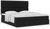vidaXL Ottoman-Bett mit Matratzen Schwarz 200x200 cm Stoff 3313267 Bild 5