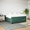 vidaXL Boxspringbett mit Matratze Dunkelgrün 200x200 cm Samt 3285308 Bild 3