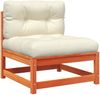 vidaXL 5-tlg. Garten-Sofagarnitur mit Kissen Wachsbraun Kiefernholz 3299424 Bild 4