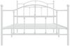 vidaXL Bettgestell mit Kopf- und Fußteil Metall Weiß 107x203 cm 353502 Bild 5