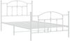 vidaXL Bettgestell mit Kopf- und Fußteil Metall Weiß 107x203 cm 353502 Bild 3