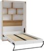 Schrankbett >SMARTROOM< in Weiss/ Catania Eiche Dekor - 137,4x215x57,4cm (BxHxT) Bild 3