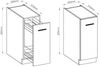 Küche Lara Grau Hochglanz Unterschrank 30 cm Schrankauszug Küchenschrank Küche Bild 3