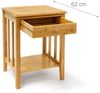 Bambus Beistelltisch mit Schublade Bild 3