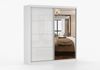 imoebel24 Schwebetürenschrank POLA 35 203 - Weiss Matt / Weiss Bild 5
