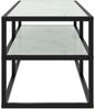 vidaXL TV-Schrank Schwarz mit Hartglas Marmor-Optik 100x40x40 cm 322857 Bild 3