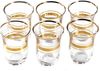 Pasabahce 6er Teegläser Set mit edlem Gold-Design - 95 ml Bild 4
