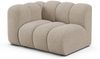 Micadoni Modul Lupine 1-Sitzer Links Chenille Eden Dunkelbeige Bild 2