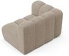 Micadoni Modul Lupine 1-Sitzer Links Chenille Eden Dunkelbeige Bild 3
