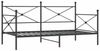 vidaXL Tagesbett ohne Matratze Schwarz 100x190 cm Stahl 4104669 Bild 2