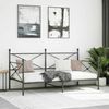 vidaXL Tagesbett ohne Matratze Schwarz 100x190 cm Stahl 4104669 Bild 3