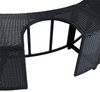 Whirlpool Umrandung Poolumrandung Poolverkleidung Rattan Pool Rahmen Schwarz Bild 4