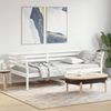 vidaXL Tagesbett ohne Matratze Weiß 80x200 cm Massivholz Kiefer 842867 Bild 1
