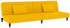 vidaXL Schlafsofa 2-Sitzer mit 2 Kissen Gelb Samt 375916 Bild 2