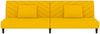 vidaXL Schlafsofa 2-Sitzer mit 2 Kissen Gelb Samt 375916 Bild 5