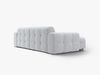 Micadoni Ecksofa Kendal 4-Sitzer Links Strukturierter Stoff Hellgrau Bild 3