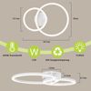 ZMH LED Deckenleuchte 23W Weiß Küchenlampe 3000K 40cm Warmweiß Modern Design 2-RingeLED fest integriert, led, modern, küche, wohnzimmer, schlafzimmer, design, flur Bild 3