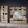 Wohnwand Melanie / Memphis, Holzwerkstoff, Holzfarben, 287 x 197 x 47 cm Bild 3