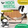 KESSER® Hängematte LAKE mit Gestell, für 2 Personen, 200kg Belastbarkeit, Beige Bild 4