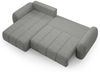 Ecksofa Schlafsofa Sofa CARIA in Stoff Quelle Grau Ottomane Links Bild 4