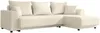Vente-unique - NESSARO Sofa StoffSamt Beige - B 149 cm x H 80 cm x L 240 cm Bild 5
