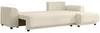 Vente-unique - NESSARO Sofa StoffSamt Beige - B 149 cm x H 80 cm x L 240 cm Bild 5