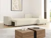 Vente-unique - NESSARO Sofa StoffSamt Beige - B 149 cm x H 80 cm x L 240 cm Bild 3