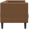 vidaXL Chesterfield-Sofa 3-Sitzer Braun Kunstleder in Wildleder-Optik 372672 Bild 5