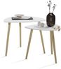 Couchtisch Twino Weiß/Sonoma 48 x 45 cm 2er Set Vicco Bild 5