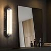 LED Design Wandleuchte, Chrom, Glas Opal, L 33 cm, OBITOR Bild 2