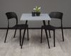 Bartisch Ekaterina 70x70x75 schwarz matt/aqua matt lack 14517 Bild 2
