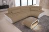 Mini Stoff Ecksofa Concept L Form - Mikrofaserstoff - cappuccino-weiß - Rechts Bild 2